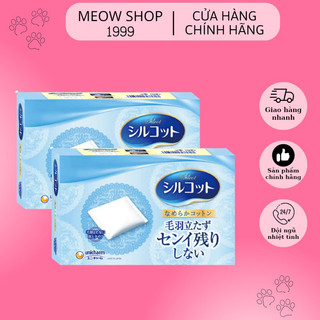 Bông tẩy trang Silcot 82 miếng - Bông tẩy trang silcot màu xanh dương