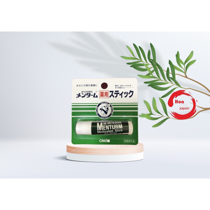 Son Dưỡng Môi Omi Brotherhood Menturm Medicated Stick Nhật Bản