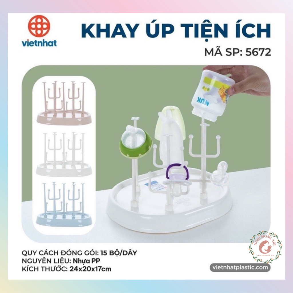 Khay giá úp ly tách bình sữa đa năng nhựa Việt Nhật