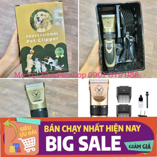 TÔNG ĐƠ CẮT TỈA LÔNG CHÓ MÈO CHAOER -Full phụ kiện, tông đơ tỉa lông thú cưng nhập khẩu cao cấp