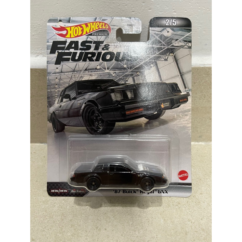 Xe mô hình đồ chơi bánh cao su Hotwheels 1:64 PREMIUM - FAST & FURIOUS - '87 Buick Regal GNX