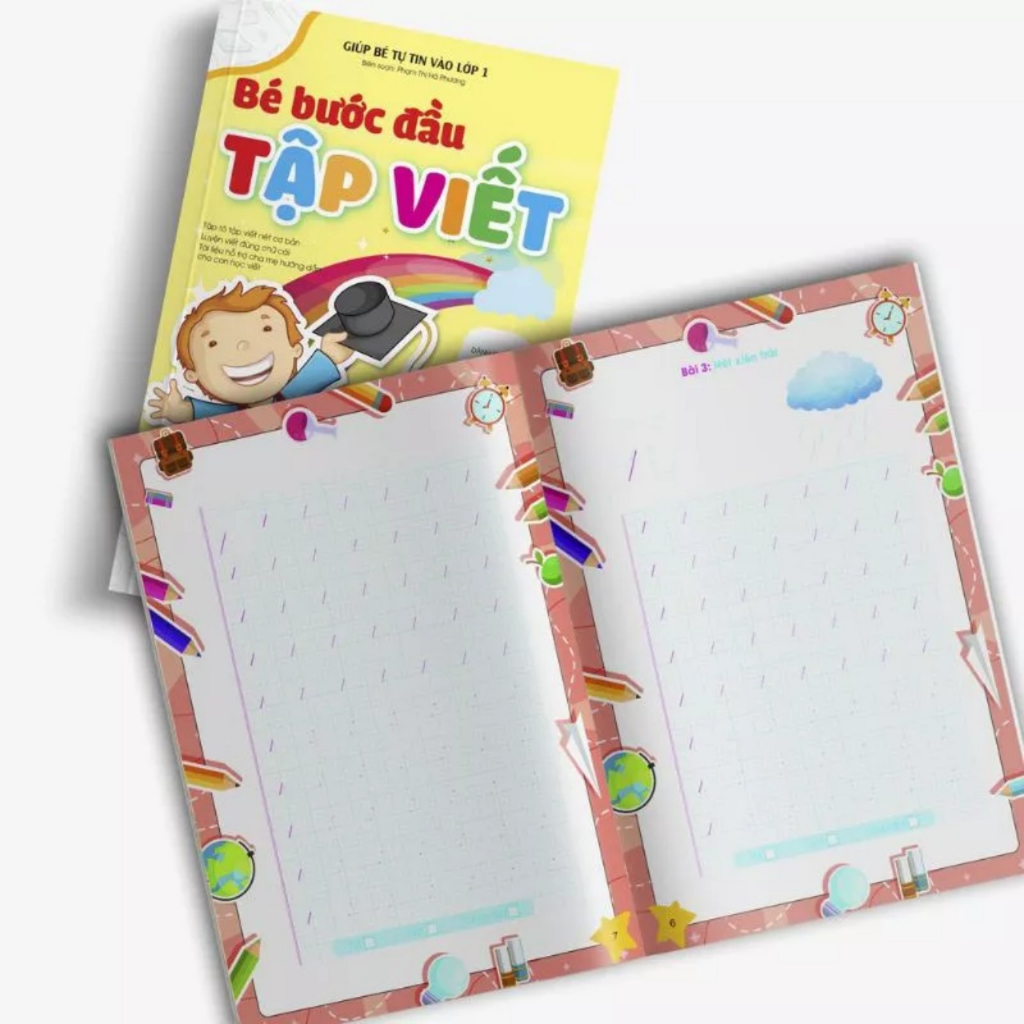 Sách - Bé Bước Đầu Tập Viết - Giúp Bé Tự Tin Vào Lớp 1  NSTO