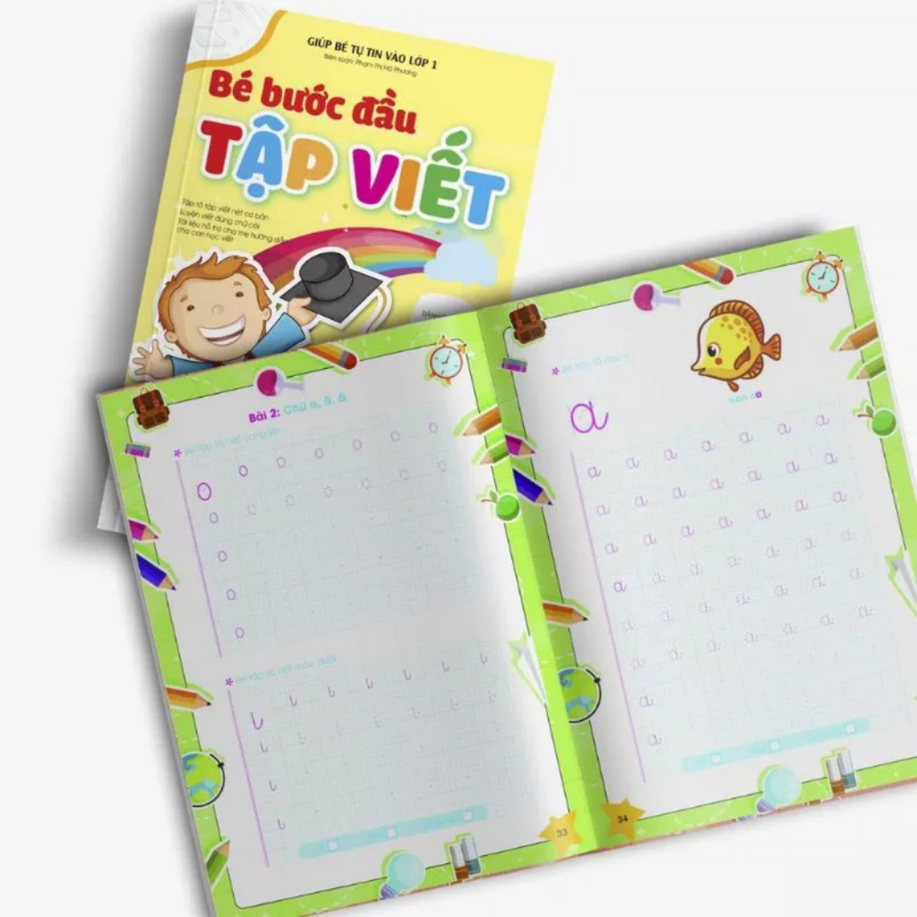 Sách - Bé Bước Đầu Tập Viết - Giúp Bé Tự Tin Vào Lớp 1  NSTO