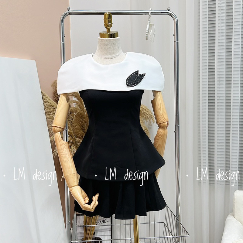 ÁO KIỂU PEPLUM VAI CHỜM TRẮNG LỊCH SỰ SANG CHẢNH CHẤT ĐẸP MS18285