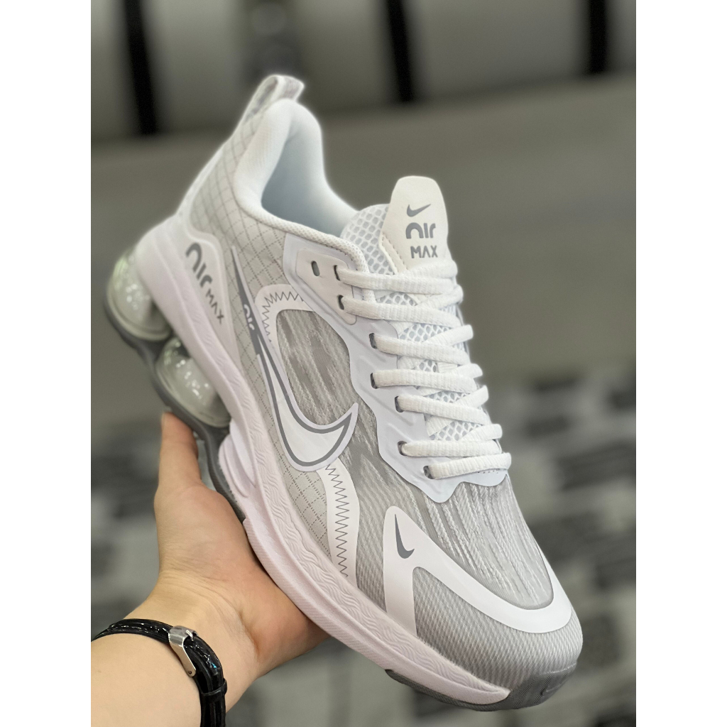 Giày Nam Đế Hơi Nike Air Max New 2023 - Trắng Xám