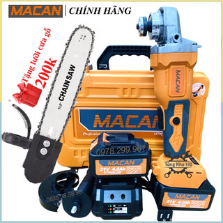 [ TẶNG LƯỠI CƯA XÍCH] [ HÀNG NỘI ĐỊA] Máy Mài Góc, Máy Cắt Dùng Pin MACAN 21Vf Không Chổi Than, Pin 10 cell 2000 mah