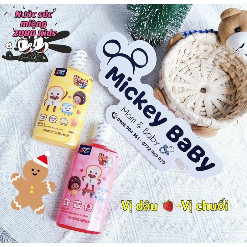 Nước súc miệng 2080 Kids cho bé 3y+ hoặc bé đã biết phun