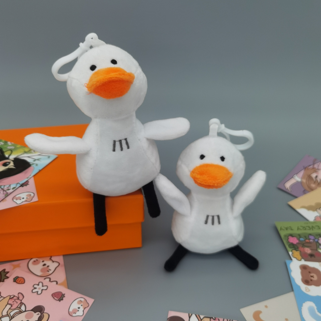Móc khóa balo, vịt nhồi bông dễ thương cute, móc khóa túi xách đẹp VT02