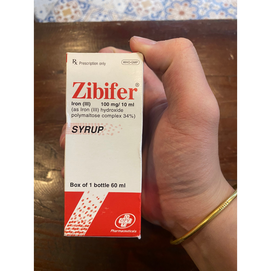 Bổ sung sắt và vitamin, ngừa thiếu máu Zibifer Chai 60ml