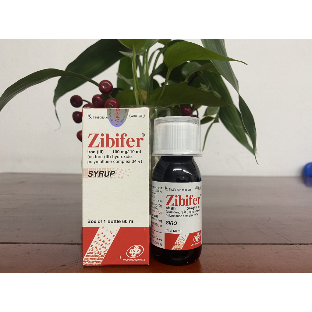 Bổ sung sắt và vitamin, ngừa thiếu máu Zibifer Chai 60ml