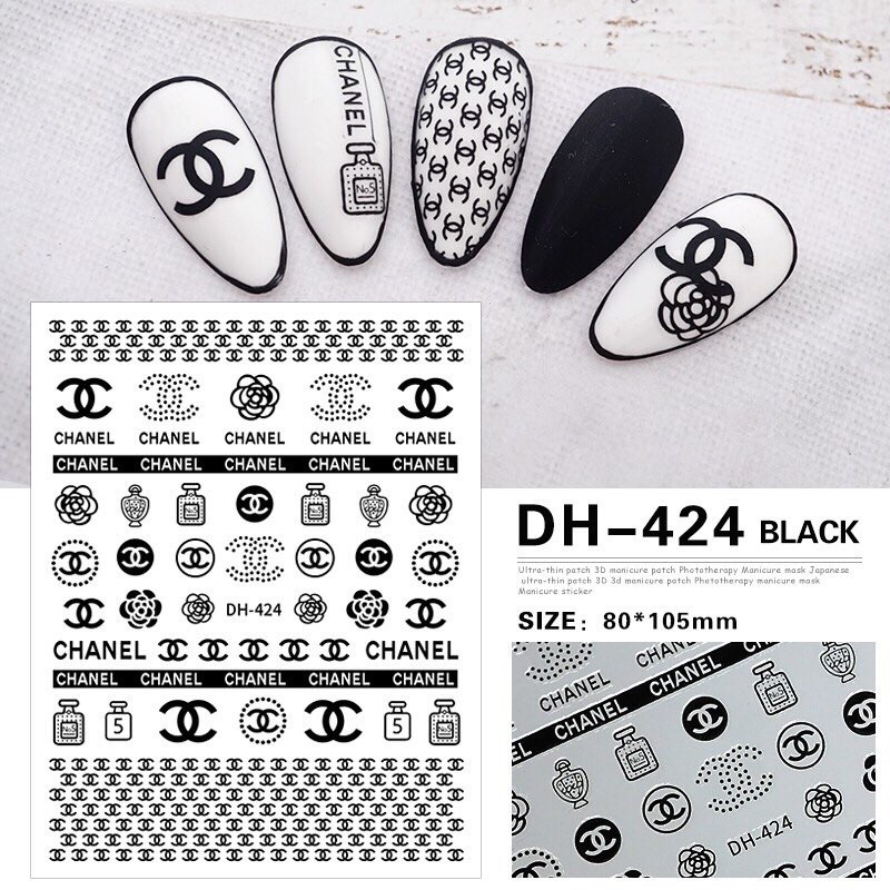 Sticker thương hiệu channel, sticker thương hiệu x channel