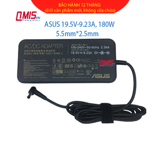 Sạc laptop Asus 19.5V-9.23A 180W (Slim) 5.5x2.5mm, Asus ROG A45A A45V G20A G56J G750J G751J G752V GFX72V GL502 GL502V