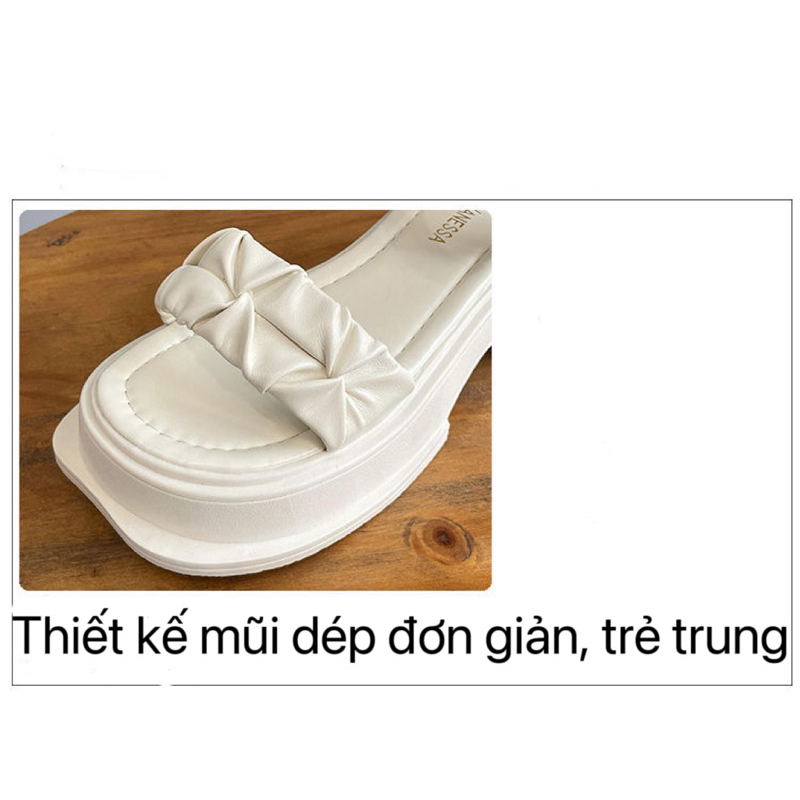 Dép sandal nữ, dép bánh mì nữ đế cao thời trang 2023