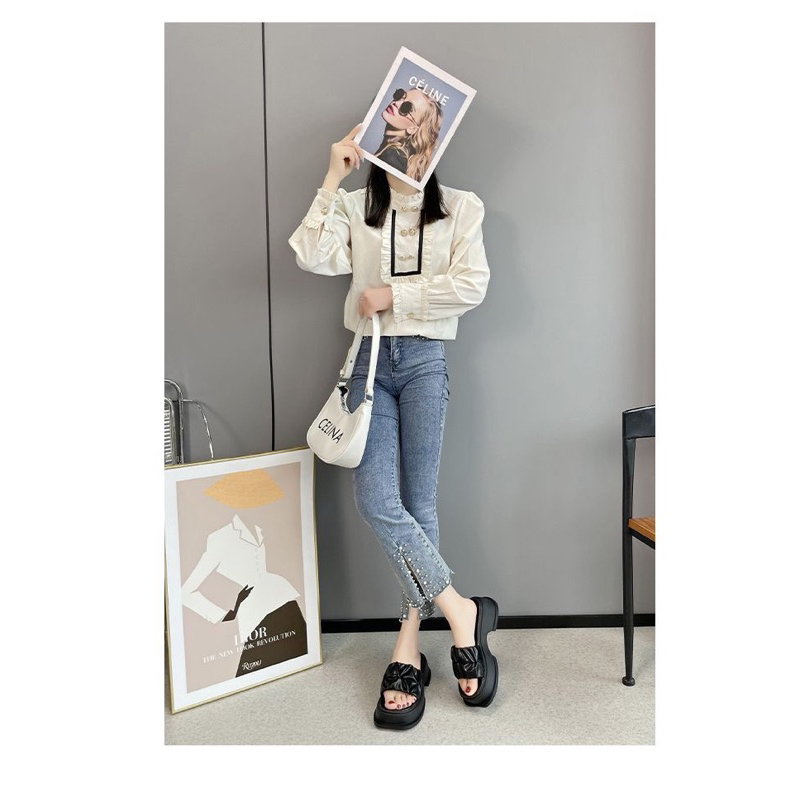 Dép sandal nữ, dép bánh mì nữ đế cao thời trang 2023