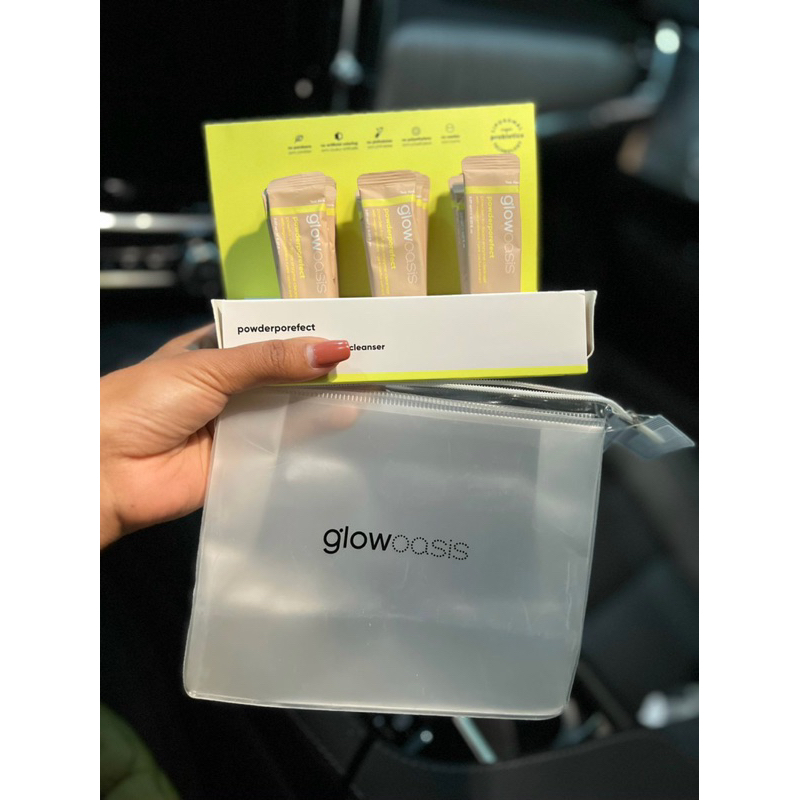 (CHUẨN AUTH) Glowoasis Powderporefect Powder To Foam Enzyme Cleanser 68ml SIÊU PHẨM THUẦN CHAY BỘT TẨY DA CHẾT DẠNG GÓI