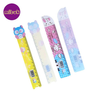 Thước kẻ nhựa 15cm hình con thỏ/con cú