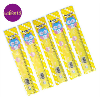 Thước kẻ nhựa 15cm hình con thỏ/con cú