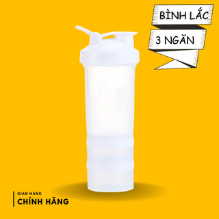  Bình lắc 3 ngăn thể thao đựng nước pha whey protein tiện dụng PROTEINVN 