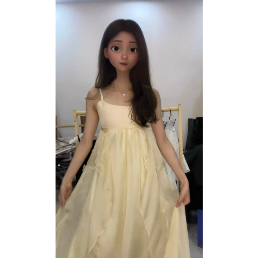 Set váy 2 dây và áo croptop, đầm mềm mại mix cùng áo montoghi ngắn tay phong cách Hàn Quốc