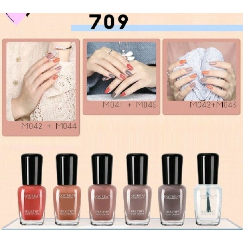 Bộ 6 lọ sơn lột móng tay Maycreate
