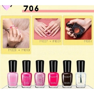 Bộ 6 lọ sơn lột móng tay Maycreate