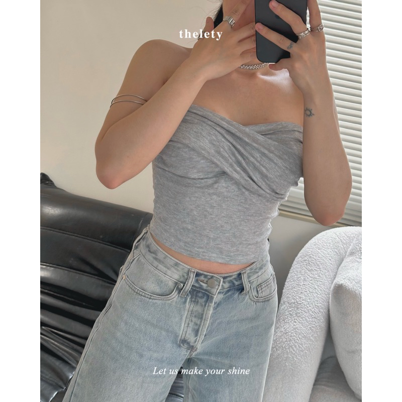 Áo Ống Quây Chéo Ngực | 𝐭𝐡𝐞𝐥𝐞𝐭𝐲