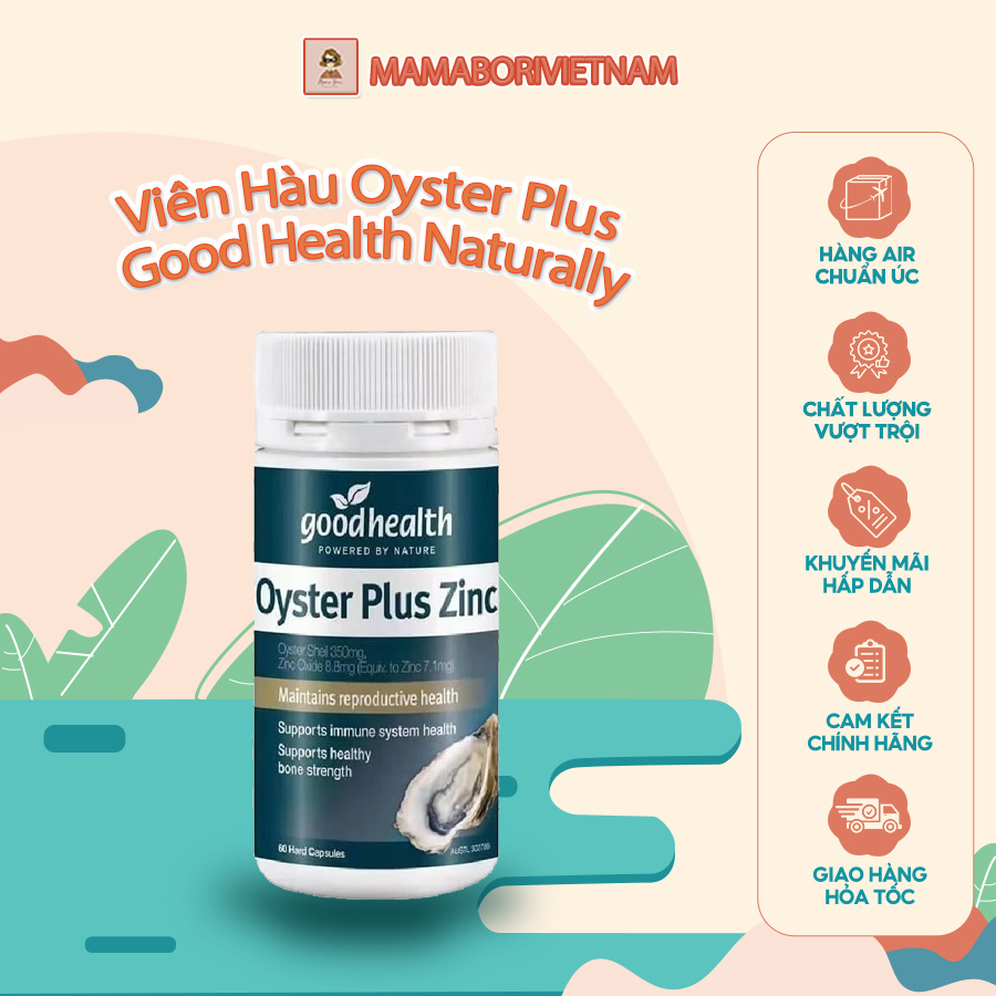 Viên hàu Good Health Naturally chuẩn New Zealand hỗ trợ sức khỏe sinh lý nam