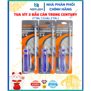 Tua vít 2 đầu cán trong 1 tấc; 1.5 tấc; 2 tấc century