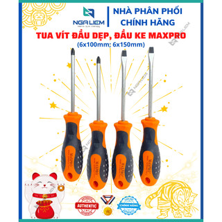 Tua vít cam đen đầu dẹp, đầu bake ; 9928a 6x100mm; 6x150mm; 6x200mm maxpro