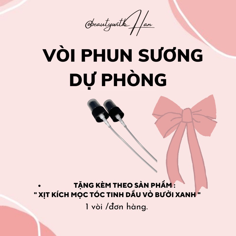 Vòi chai xịt phun sương @beautywithHan