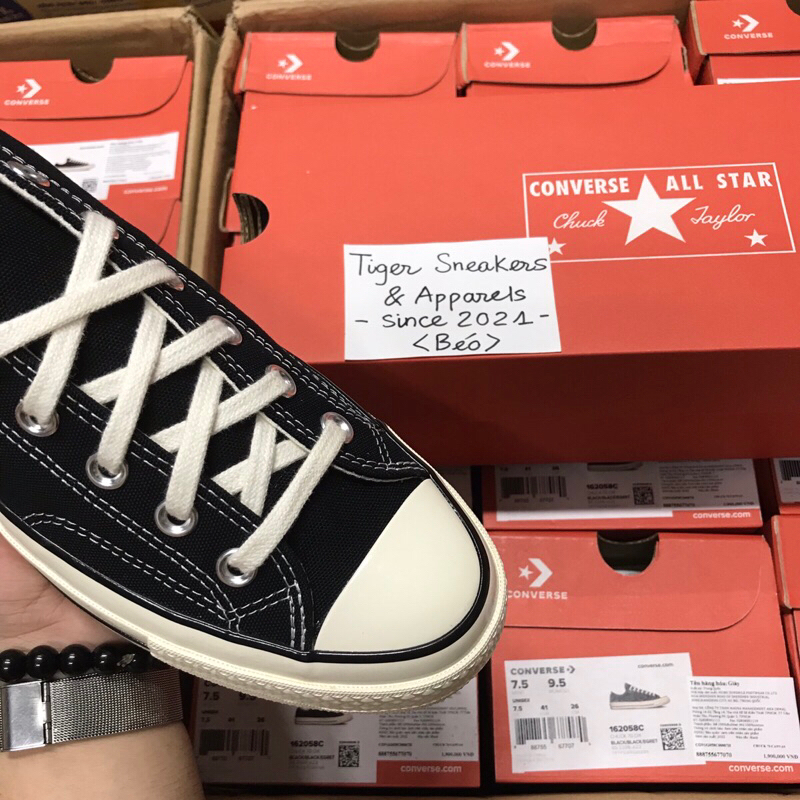 Tiger Sneakers - Giày Converse 1970s Black chính hãng | 162058C