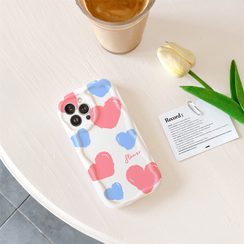 Ốp lưng iphone cạnh sóng nổi Hoa Tim 6/6plus/6s/6splus/7/7plus/8/8plus/x/xs/11/12/13/14/pro/max/promax/plus/shin/case