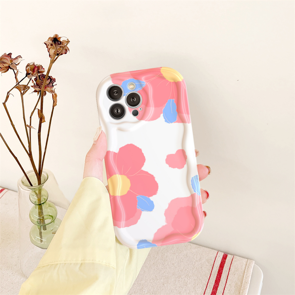Ốp lưng iphone cạnh sóng nổi Hoa Tim 6/6plus/6s/6splus/7/7plus/8/8plus/x/xs/11/12/13/14/pro/max/promax/plus/shin/case