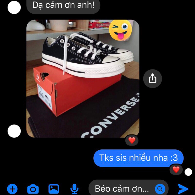 Tiger Sneakers - Giày Converse 1970s Black chính hãng | 162058C