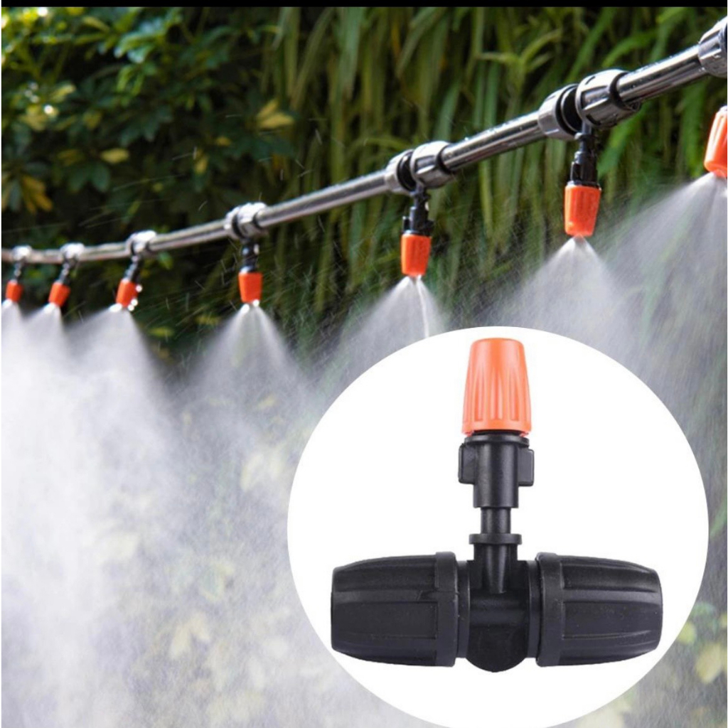BỘ KIT 10 BÉC PHUN SƯƠNG LÀM MÁT MÁI TÔN, LÀM MÁT TRÁNH NÓNG, TƯỚI CÂY, TƯỚI LAN ĐI ỐNG 10LY