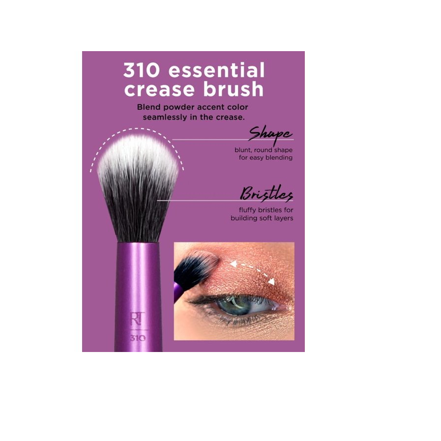 Bộ Cọ REAL TECHNIQUES 5 Cây Dành Cho Mắt Có Ống Đựng Enhanced Eye Brush Set