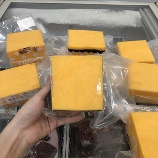 Gói 1Kg Phô mai Cheddar Cao Cấp , ngon dạng khối