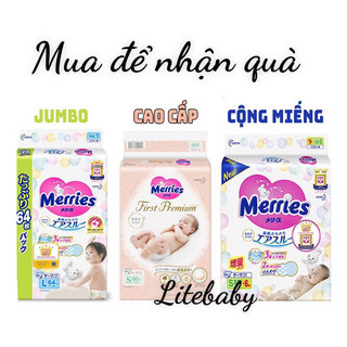 [MẪU MỚI] Bỉm Merries Dán/Quần Nội Địa(Cộng Miếng)(Date Mới)NB96/S88/M68d/M64q/L58d/L50q/XL44q