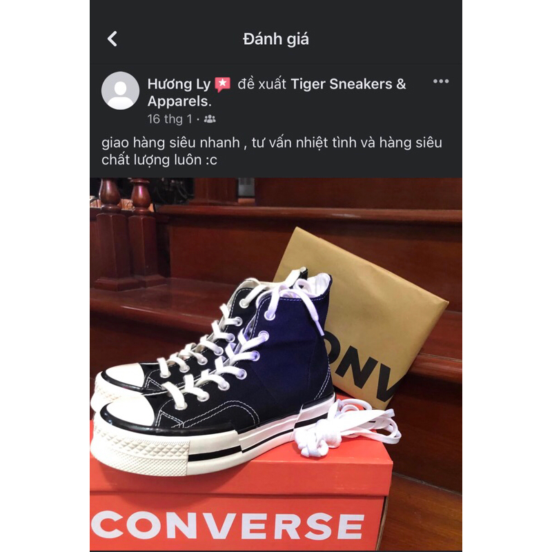 Tiger Sneakers - Giày Converse 1970s Plus Black chính hãng | A00916C