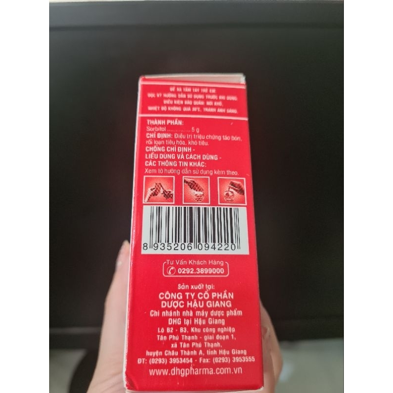 Sorbitol hỗ trợ táo bón khó tiêu hộp 20 gói