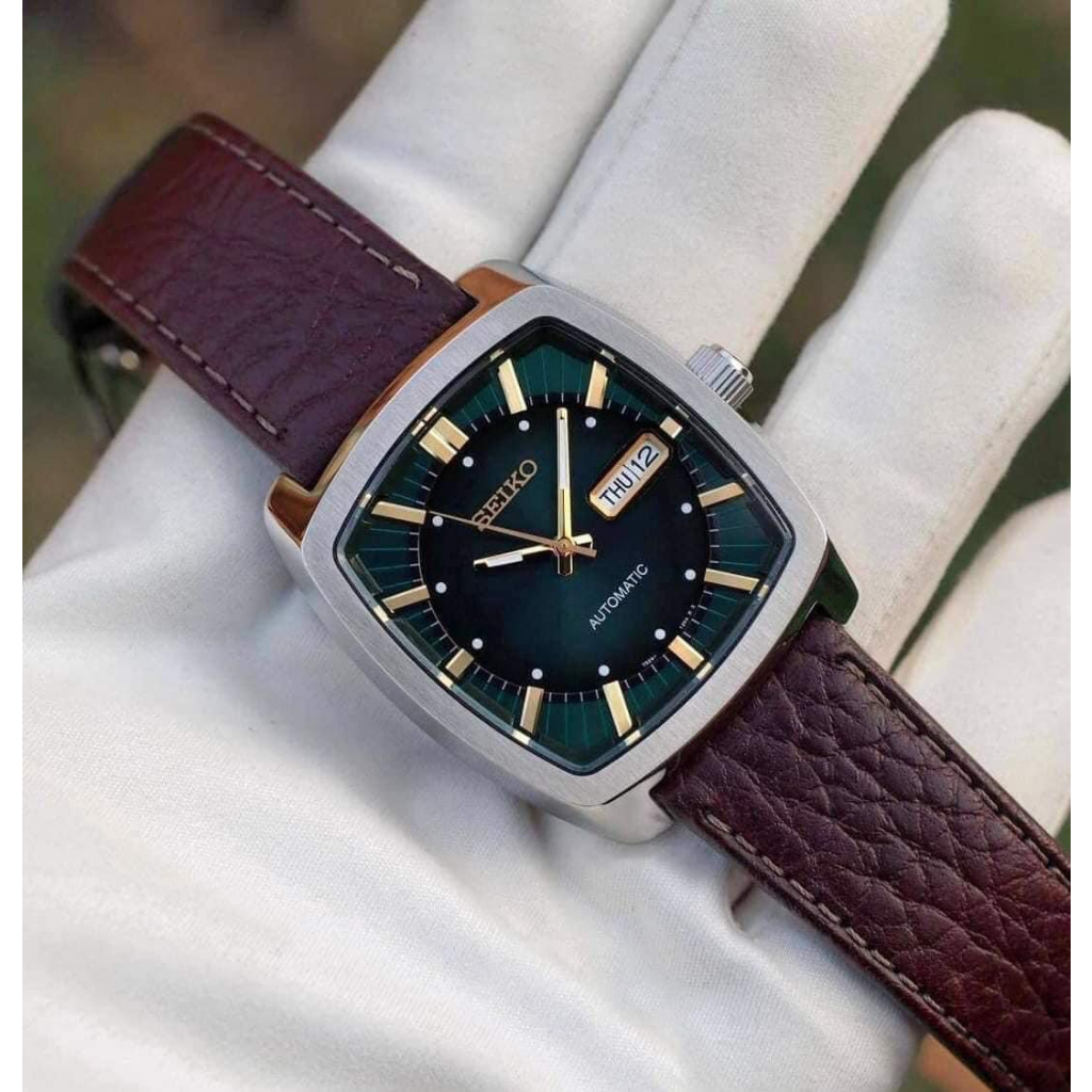 Đồng Hồ - Đồng Hồ Nam Cơ Seiko - Dây Da Cao Cấp - Kiểu Dáng Năng Động, Lịch Lãm - Bảo Hành 12 Tháng