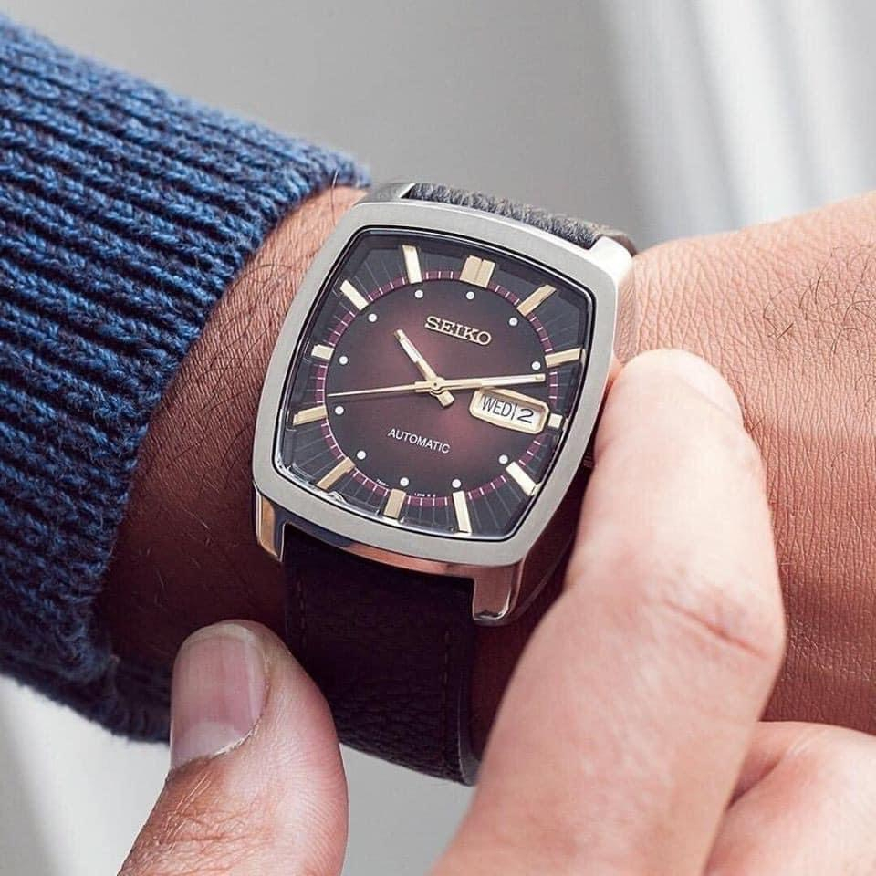 Đồng Hồ - Đồng Hồ Nam Cơ Seiko - Dây Da Cao Cấp - Kiểu Dáng Năng Động, Lịch Lãm - Bảo Hành 12 Tháng