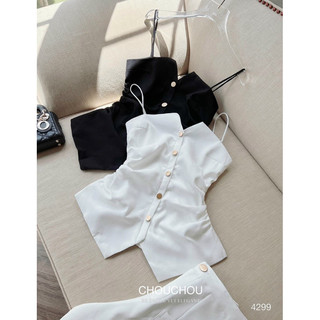 ( Ảnh thật- Ở cuối) Set 2 dây đen,trắng chiết eo, quần đùi