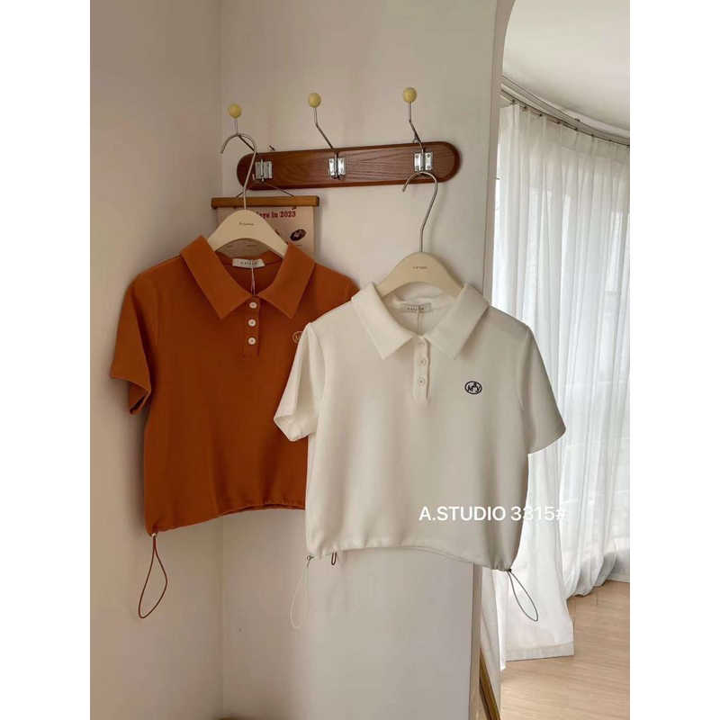 Áo polo thêu MaY rút dây - mã 3315