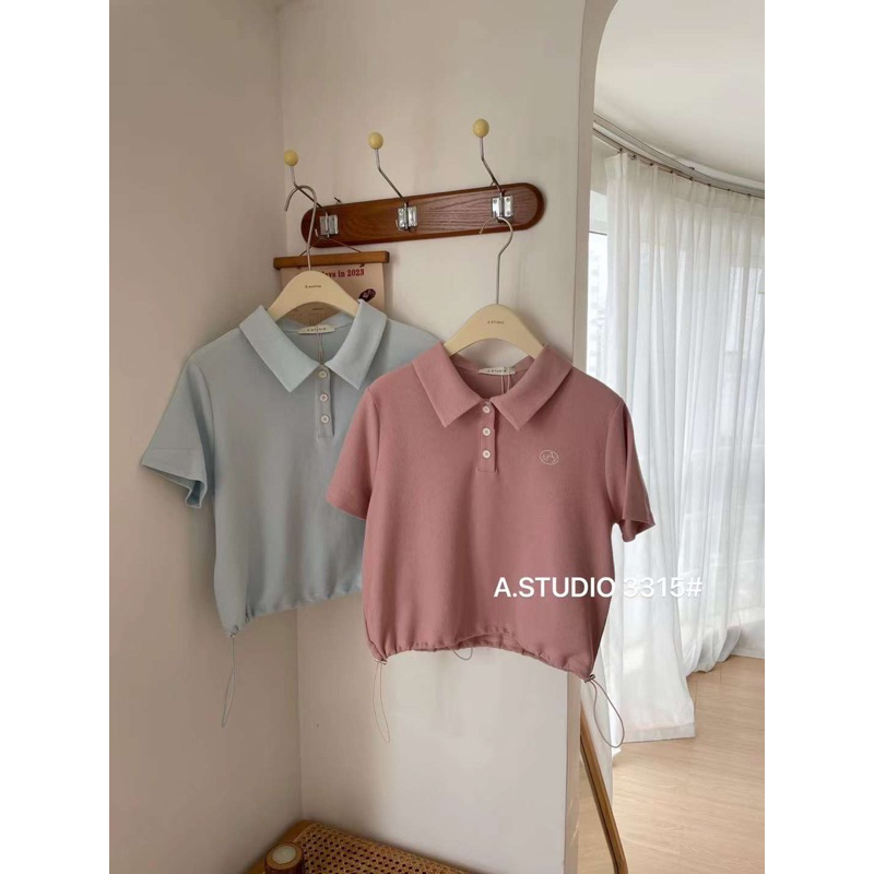 Áo polo thêu MaY rút dây - mã 3315