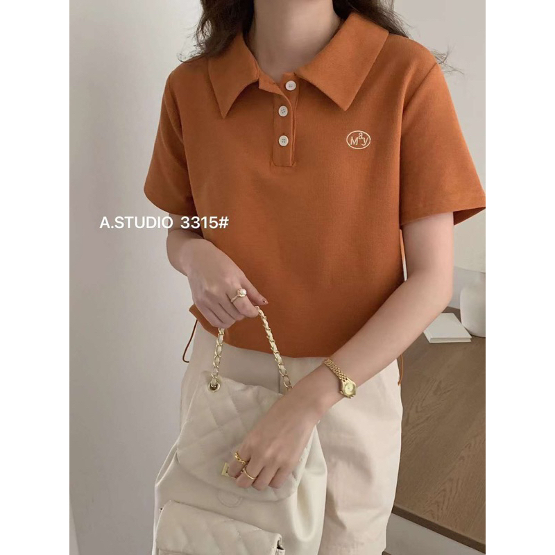 Áo polo thêu MaY rút dây - mã 3315