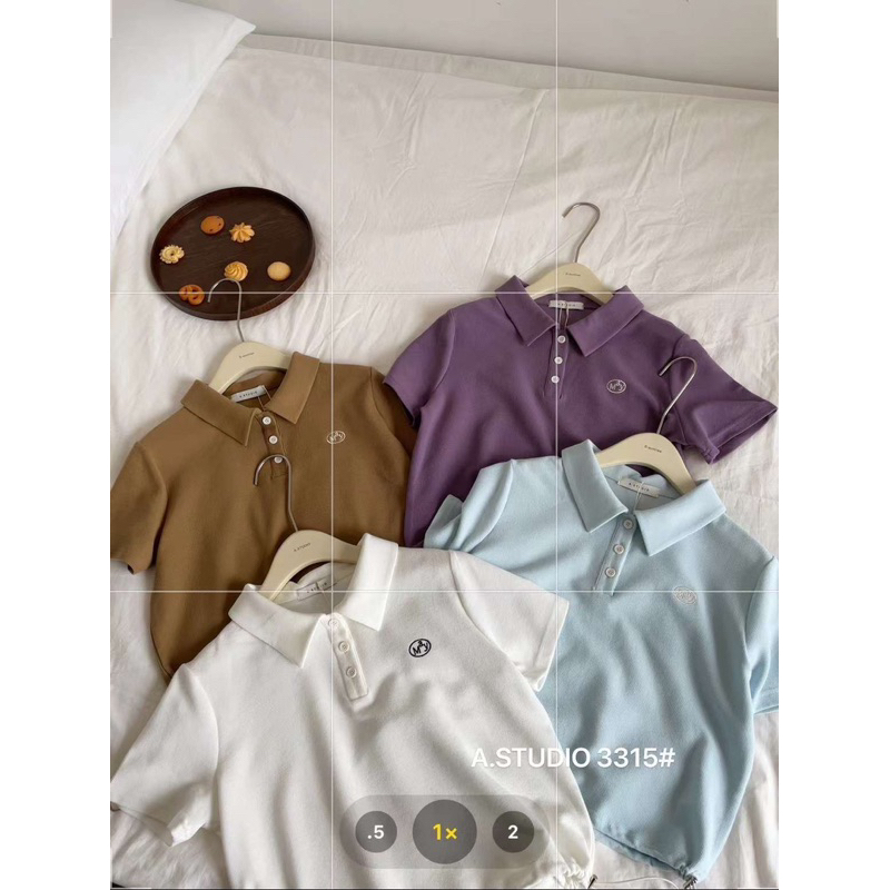 Áo polo thêu MaY rút dây - mã 3315