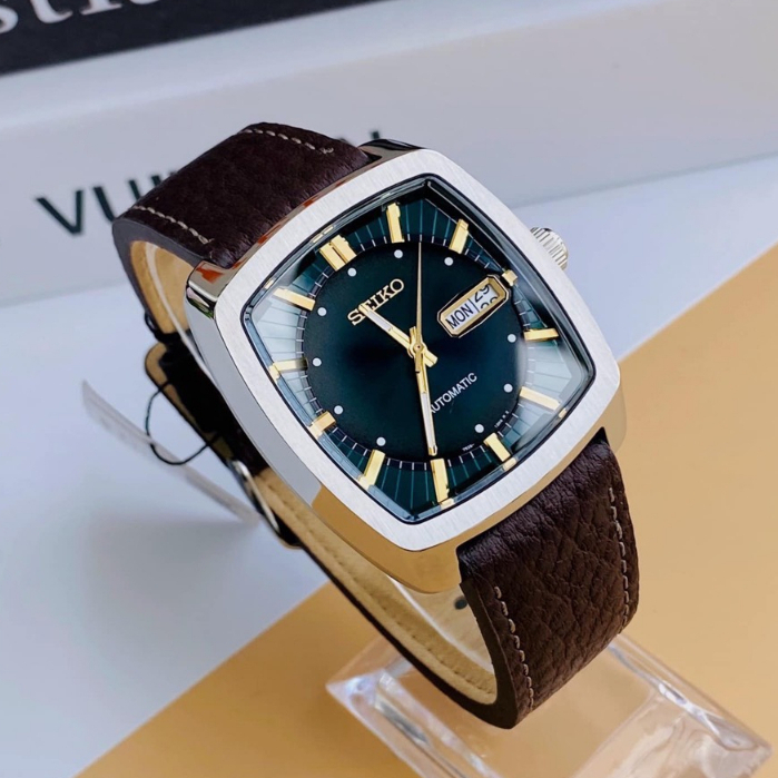 Đồng Hồ - Đồng Hồ Nam Cơ Seiko - Dây Da Cao Cấp - Kiểu Dáng Năng Động, Lịch Lãm - Bảo Hành 12 Tháng