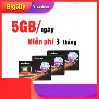  Sim 4G Vina Big50y chỉ 50k tháng 5G ngày miễn phí 3 tháng đầu truy cập internet vi vu 