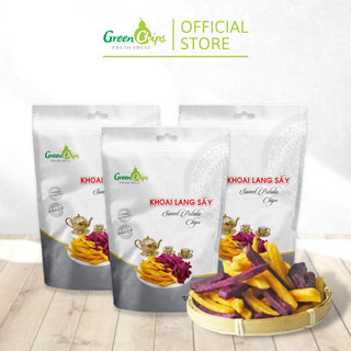 Combo 3 Khoai Lang Sấy Khô 100g Tự Nhiên Green Chips